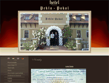 Tablet Screenshot of hotelpeklo.sk